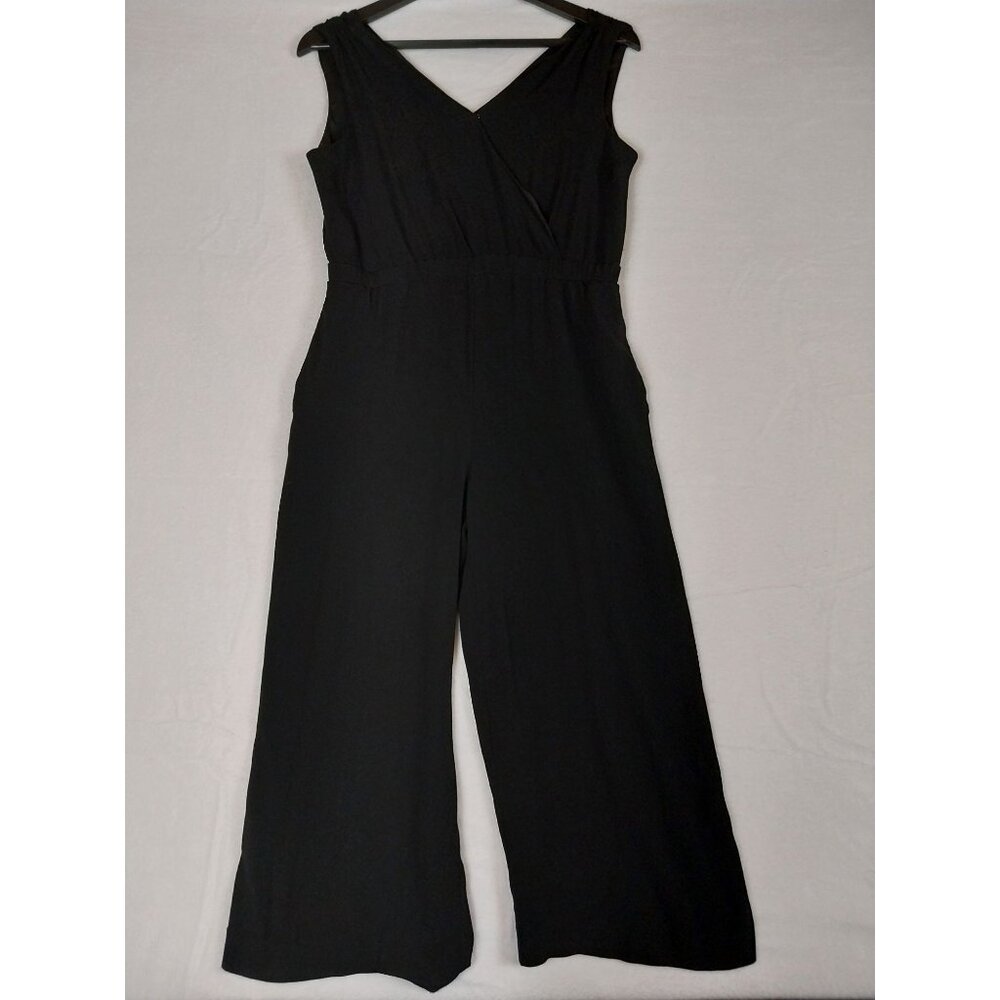 Madewell Star Night Wide Leg Black Romper Jumpsuit Sz XXS - Picture 3 of 14